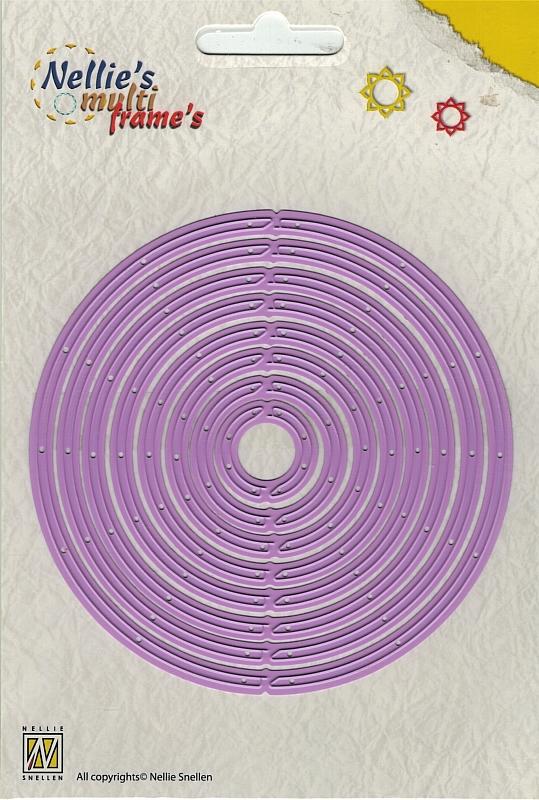 revolving round /  rotierende Kreise - Stanzschablone