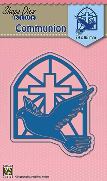 Communion / Kommunion - Stanzschablone - Shape Dies Blue