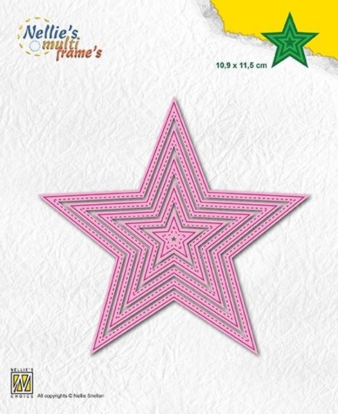 5-point Stars / Sterne - Stanzschablonen