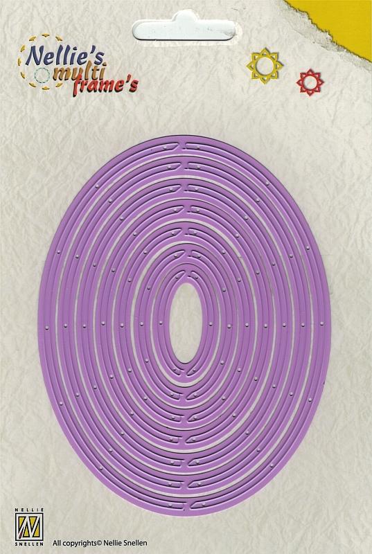 revolving oval /  rotierende Ovale - Stanzschablone