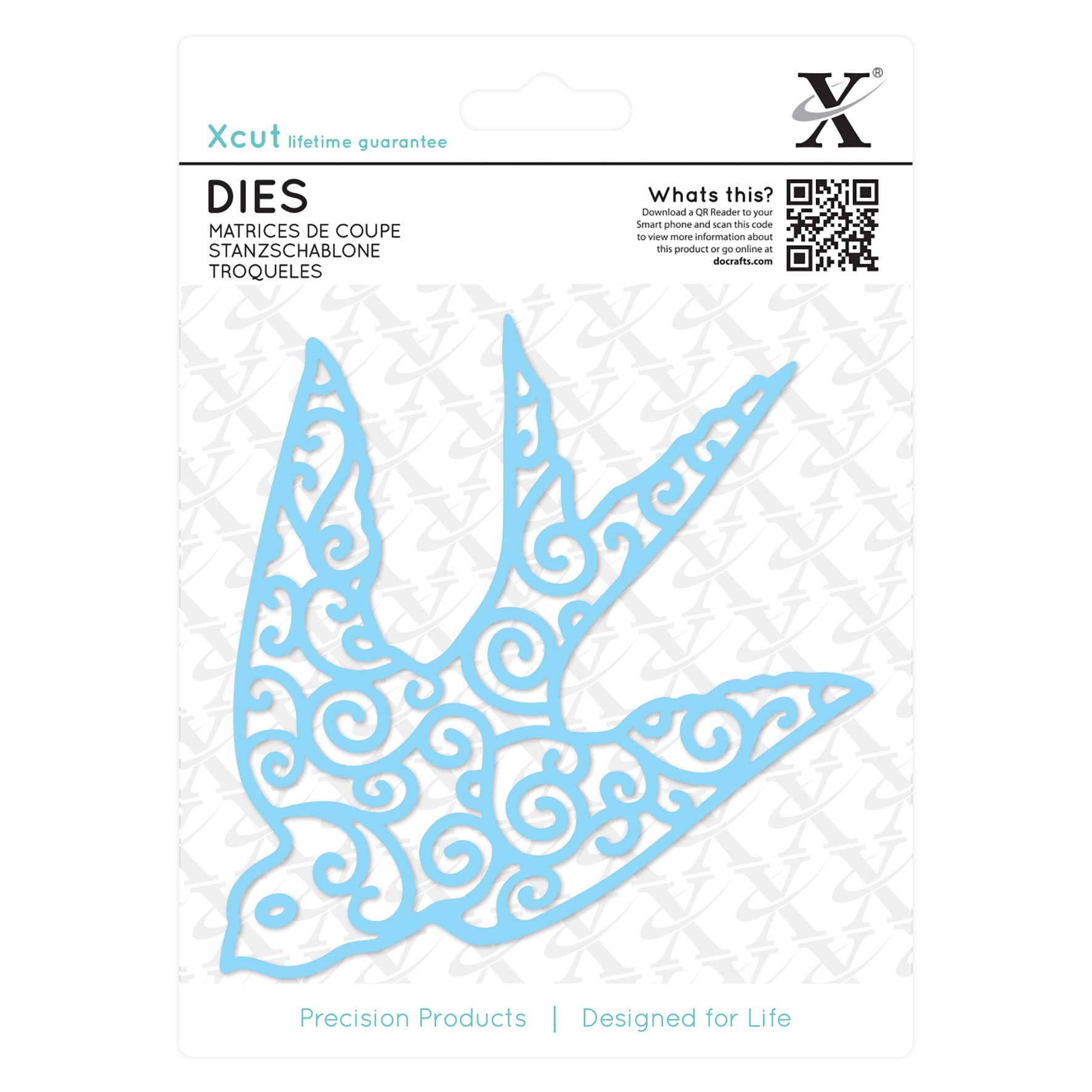 filigrane Schwalbe - Stanzschablone von XCUT