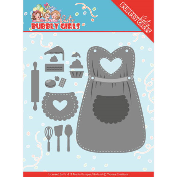 Apron / Schürze / Backutensilien - Bubbly Girls Party Collection - Stanzschablone