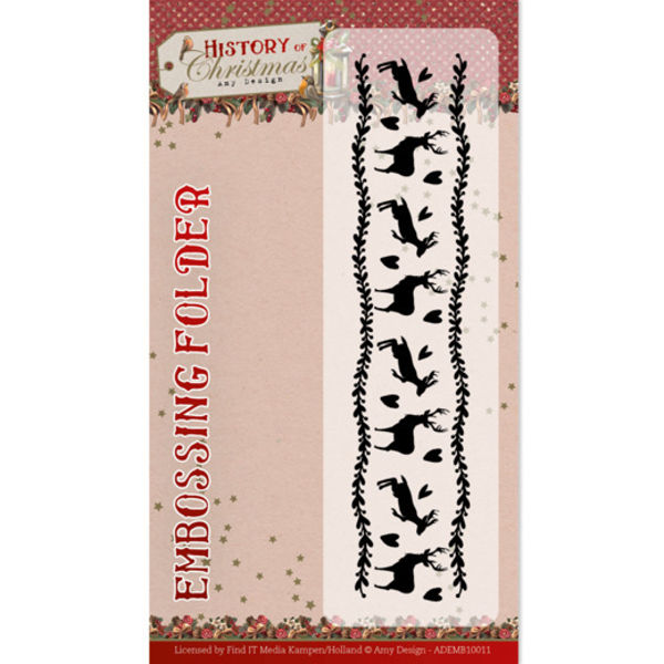 History of Christmas - Prägeschablone / Embossing Folder von Amy Design (ADEMB10011)