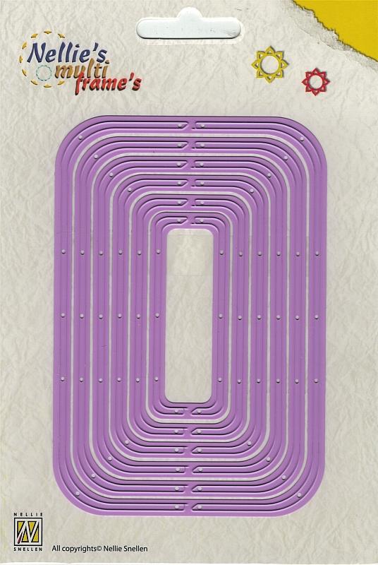 revolving rectangle/  rotierendes Rechteck - Stanzschablone