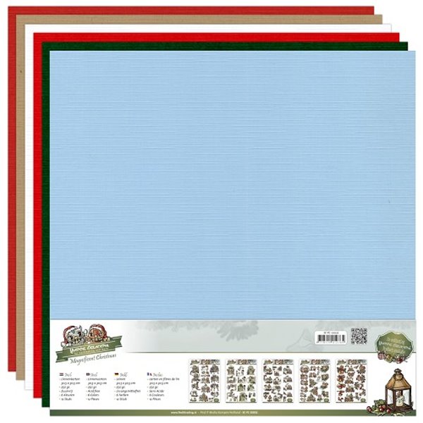 Magnificent Christmas 12" x 12"  - Yvonne Creations - Leinenpapier-Set