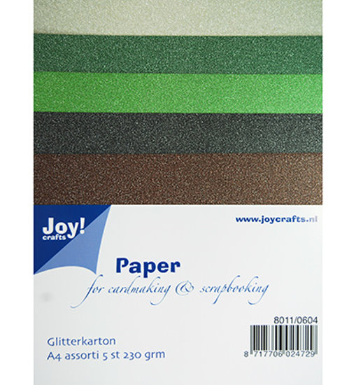 20951 Glitterkarton / Glitterpapier - Set 4